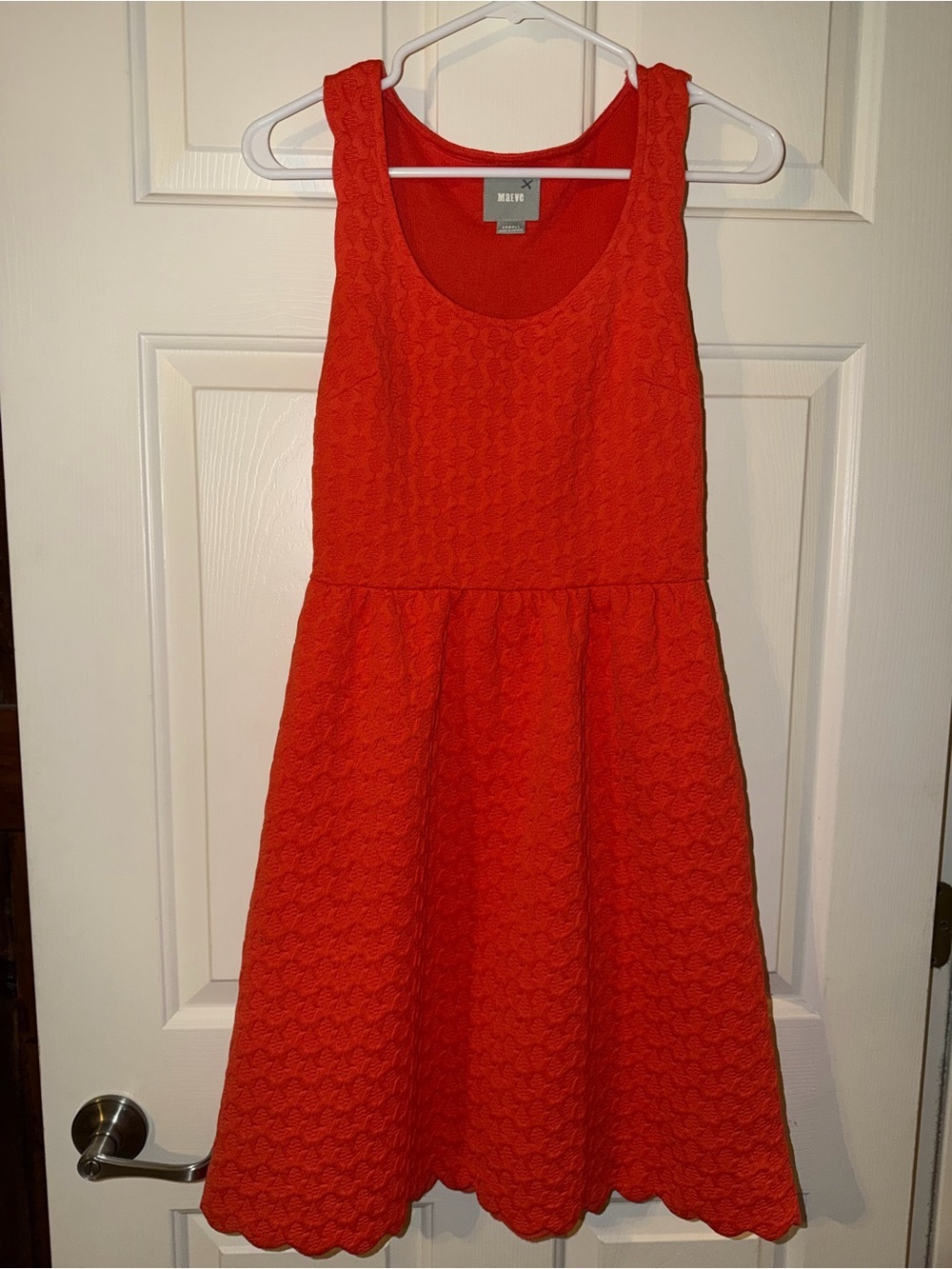 Maeve Orange Sleeveless Mini Dress - size XS